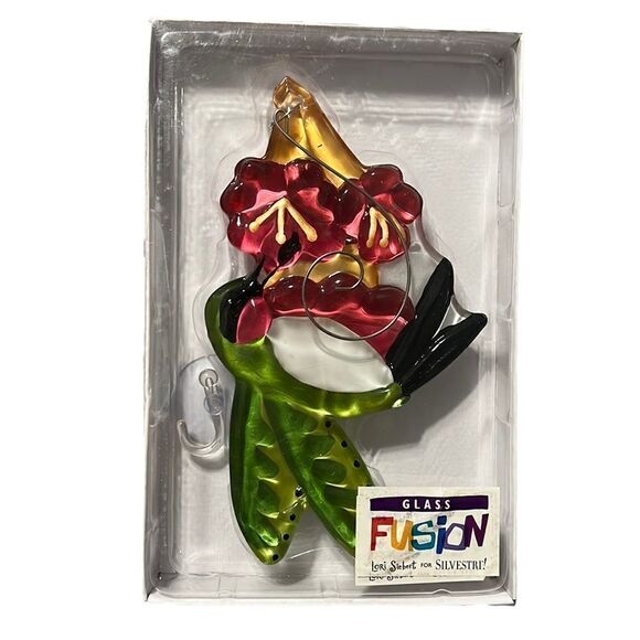 Hummingbird Window Hang Glass Fusion Lori Siebert for Silvestri Fused Glass Art - Picture 1 of 4